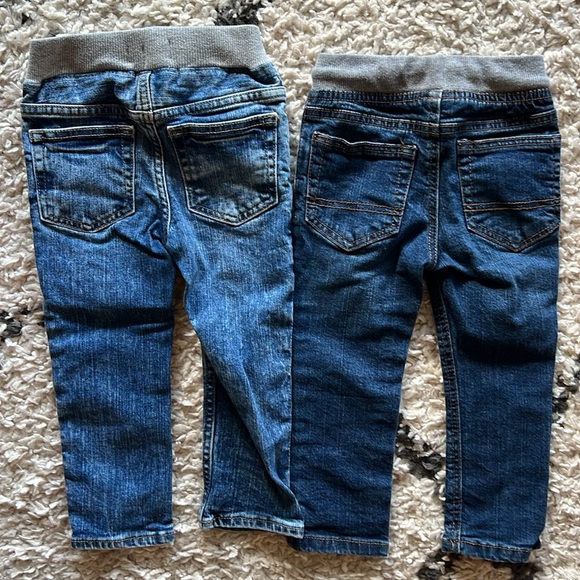 Bundle of 2 Baby Gap and Cat and Jack toddler boy skinny jeans elastic waist 2T - Picture 4 of 4